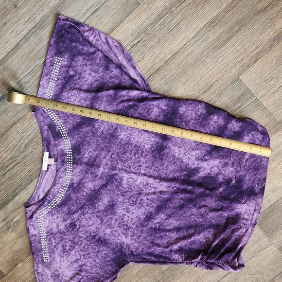 Purple Rhinestone roz&ALI top - Picture 9 of 11